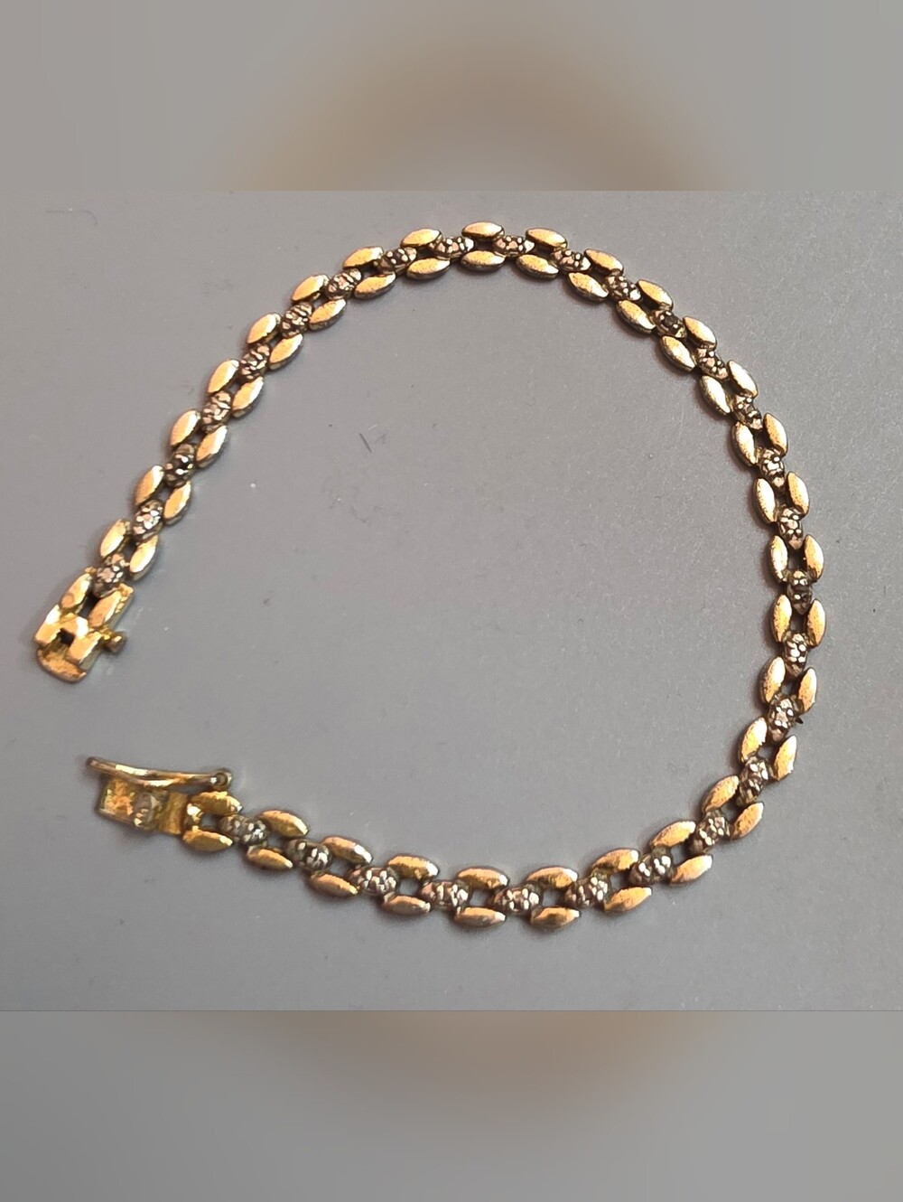 14K VERMIEL STERLING SILVER 925 TENNIS BRACELET 7 INCHES